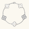 CLOVER | Silver/White Bracelet Prestige