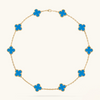 CLOVER | 10 Motive Blue Necklace