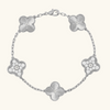 CLOVER | Silver Guilloché Bracelet Prestige
