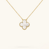 CLOVER | White/Gold Necklace
